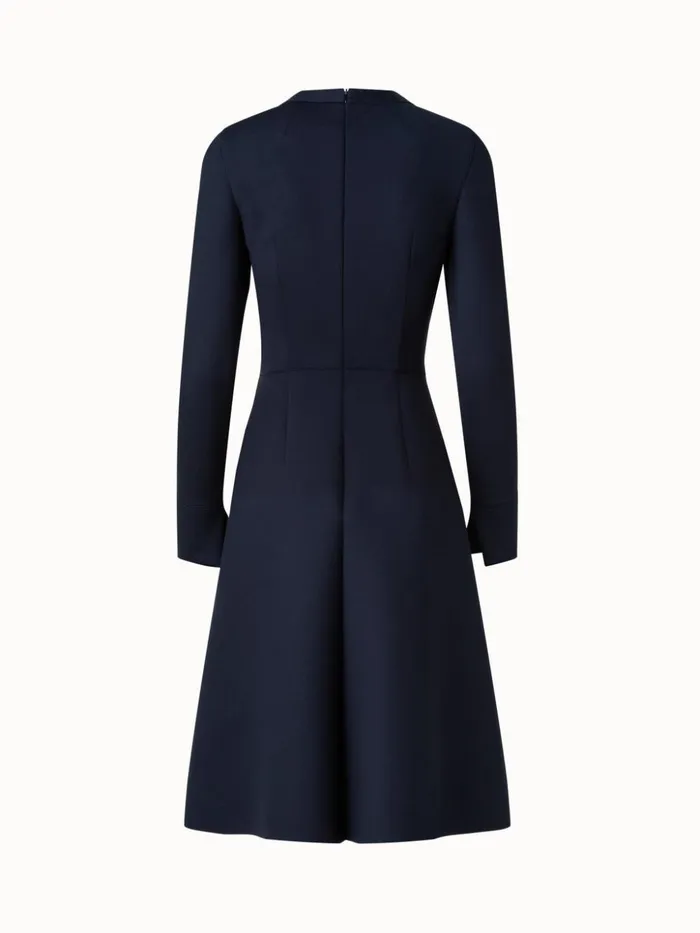 Techno Neoprene Dress Black Women Akris Dresses