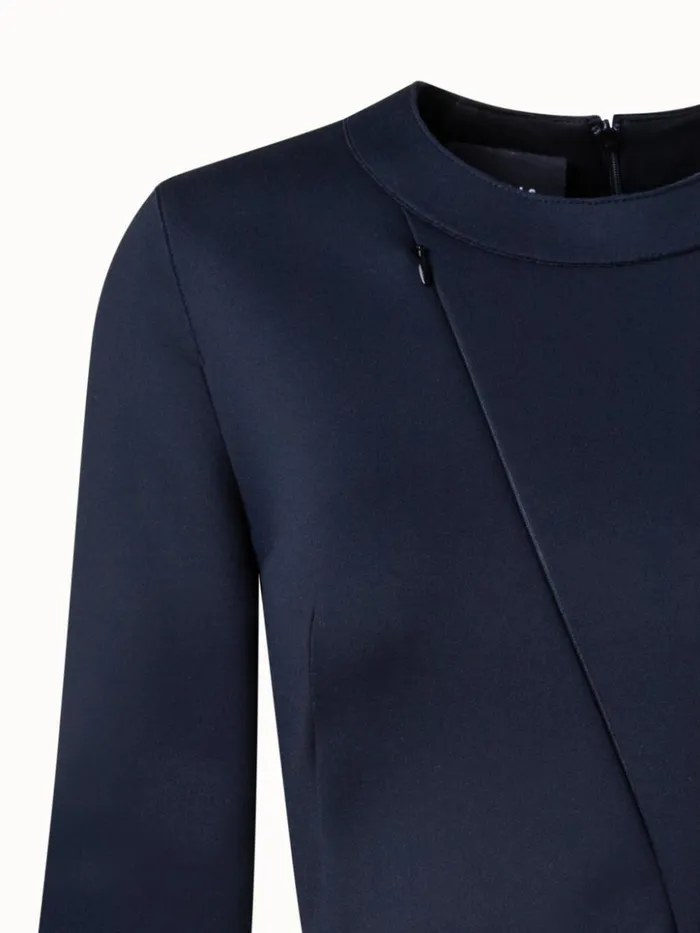Techno Neoprene Dress Black Women Akris Dresses