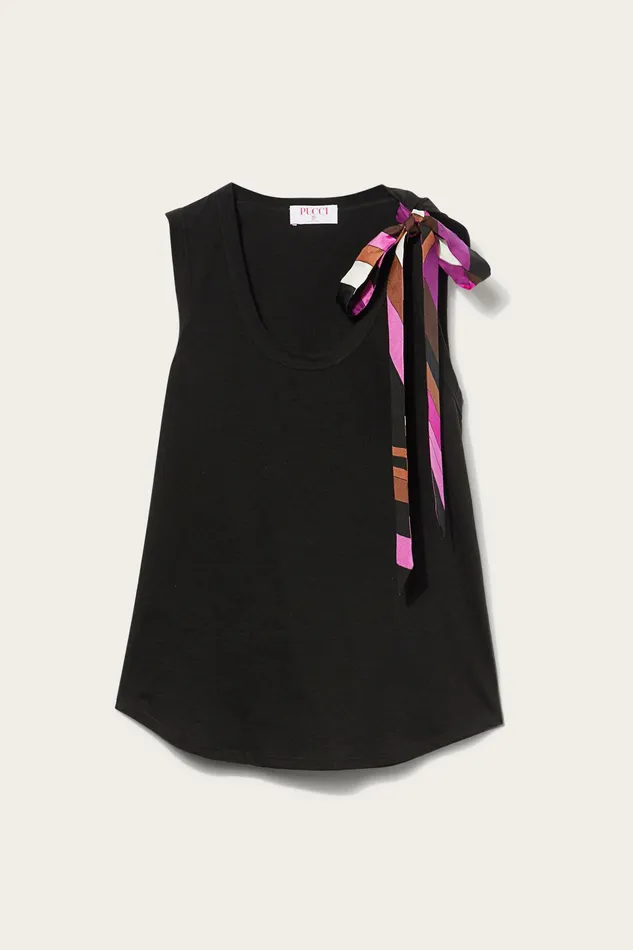 Tops And Shirts Women PUCCI BowEmbellished Cotton Top