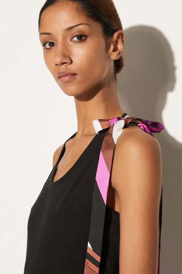 Tops And Shirts Women PUCCI BowEmbellished Cotton Top