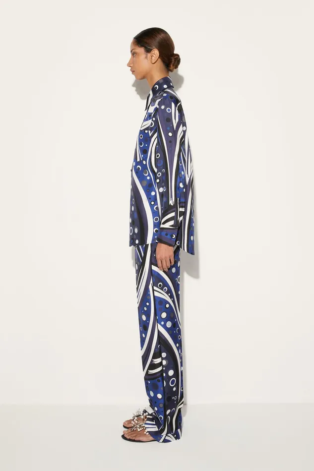 Tops And Shirts Women PUCCI FontanePrint SilkTwill Shirt