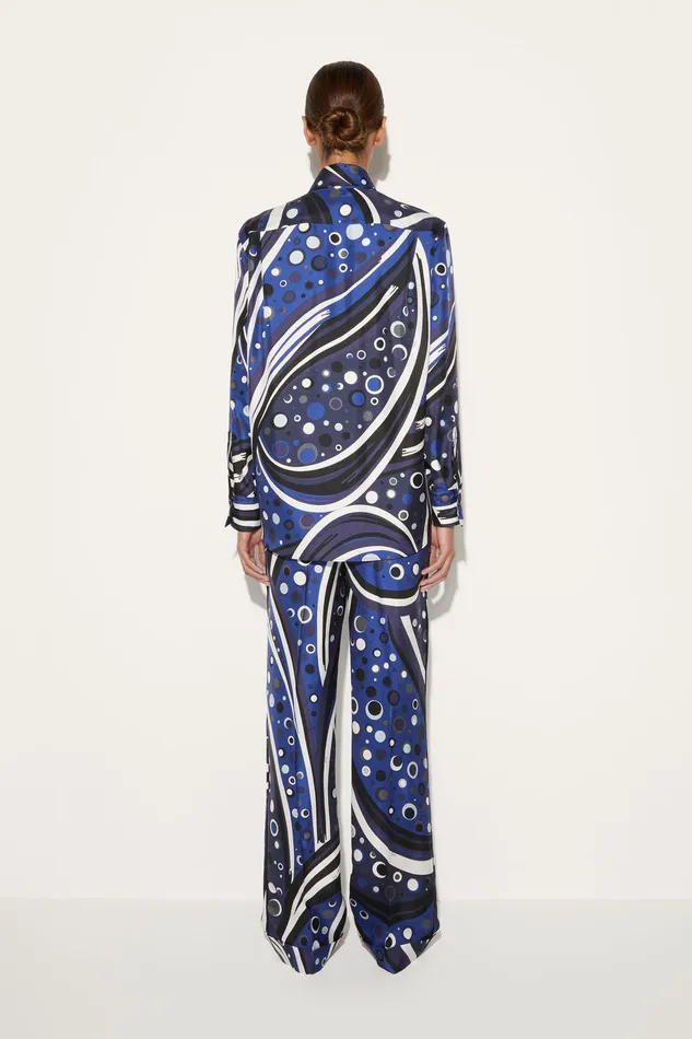 Tops And Shirts Women PUCCI FontanePrint SilkTwill Shirt