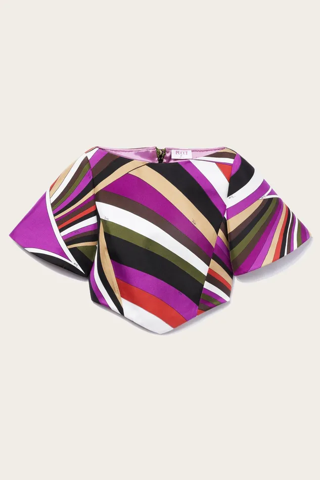 Tops And Shirts Women PUCCI IridePrint SilkTwill Top