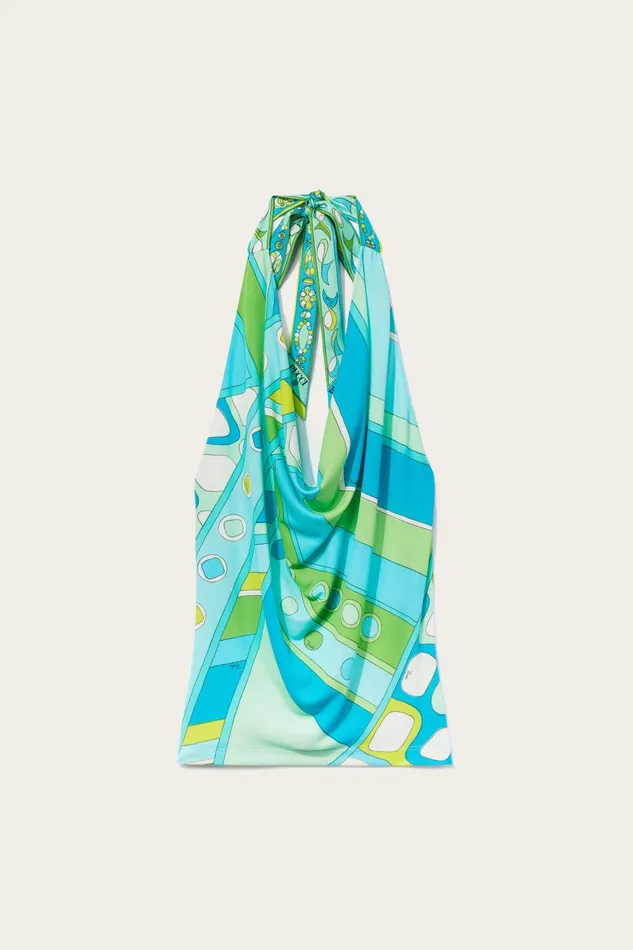 Tops And Shirts Women PUCCI VivaraPrint Halterneck Top