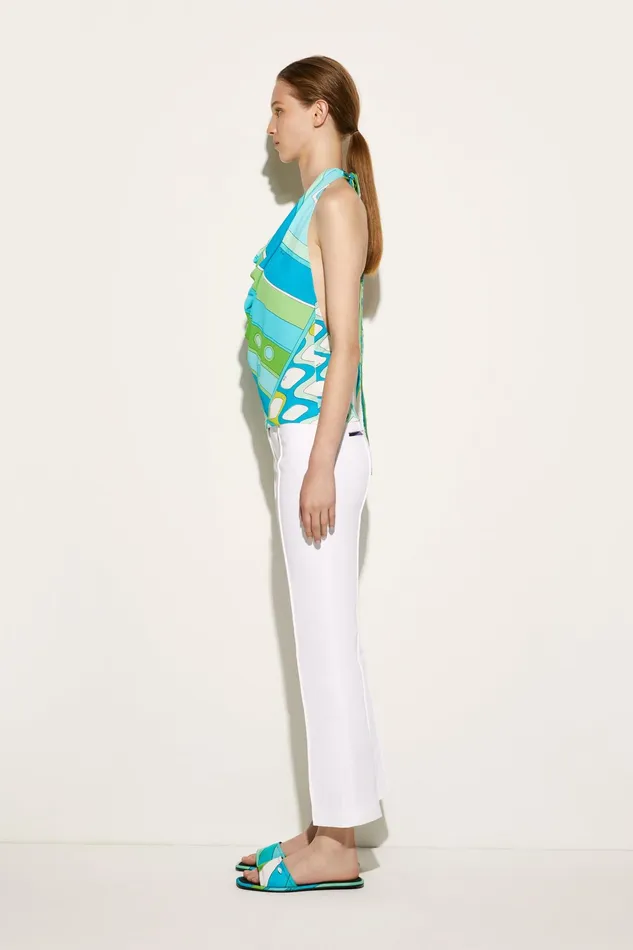 Tops And Shirts Women PUCCI VivaraPrint Halterneck Top