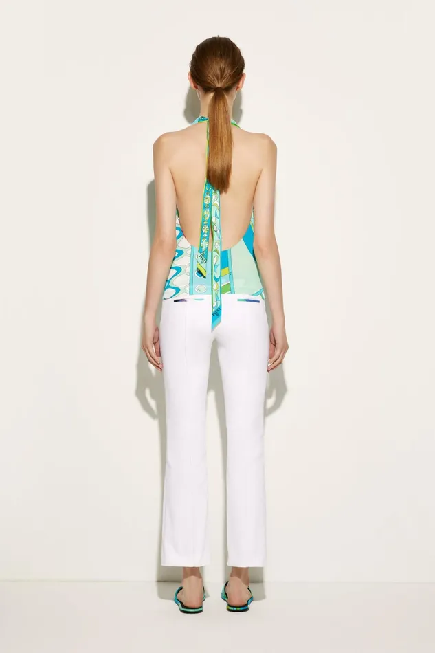 Tops And Shirts Women PUCCI VivaraPrint Halterneck Top