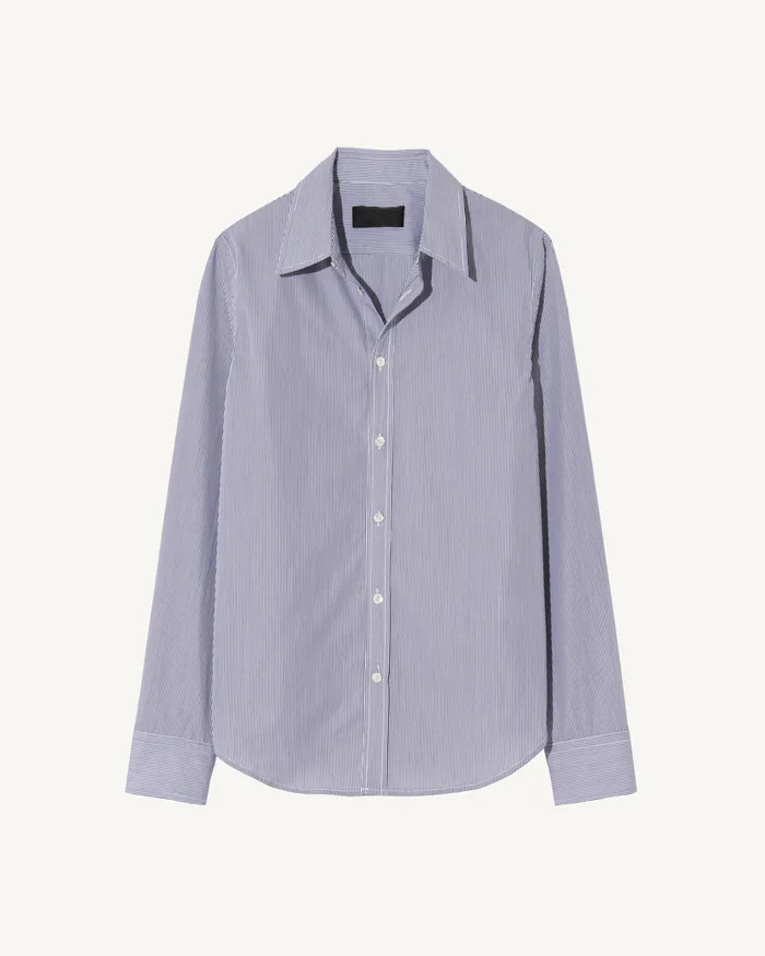 Tops DYLLAN SHIRT Mini Navy Stripes 8211 Nili Lotan Women