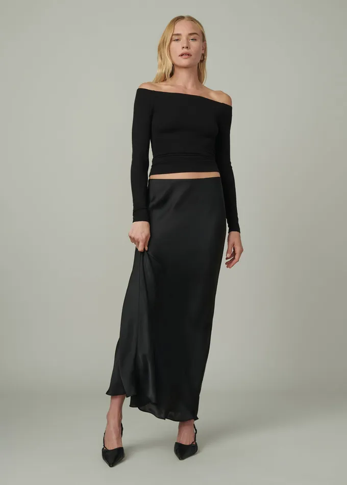 Tops THE DEVIN OFF THE SHOULDER TOP Black Joe8217s Jeans Women