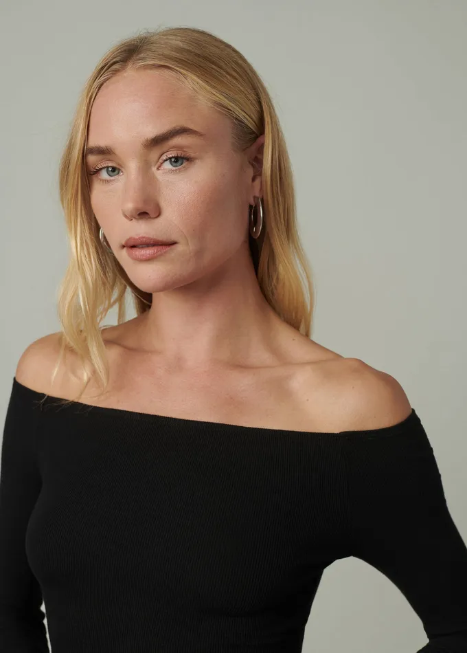 Tops THE DEVIN OFF THE SHOULDER TOP Black Joe8217s Jeans Women