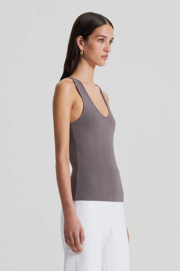 Tops Women Scanlan Theodore CREPE KNIT SINGLET TORBA