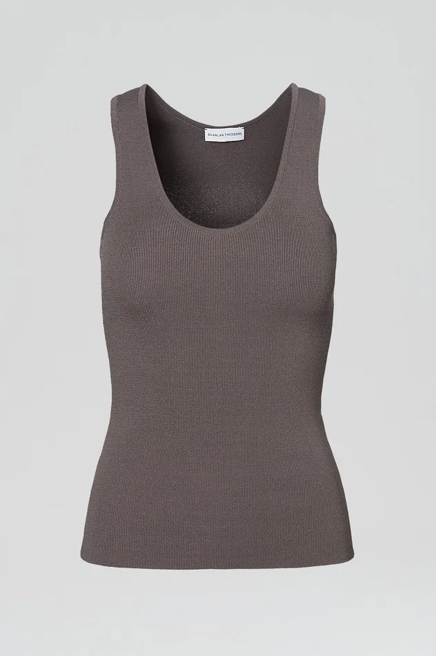 Tops Women Scanlan Theodore CREPE KNIT SINGLET TORBA