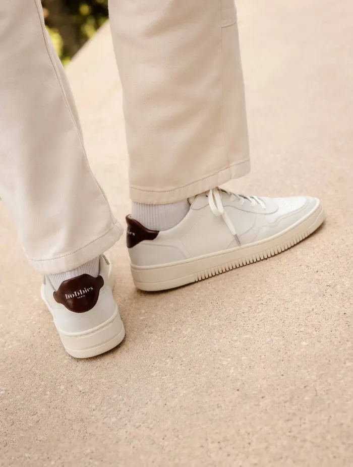 Travis Off White and Turkish Coffee Men Bobbies Sneakers Travis Off White and Turkish Coffee Men Bobbies Sneakers