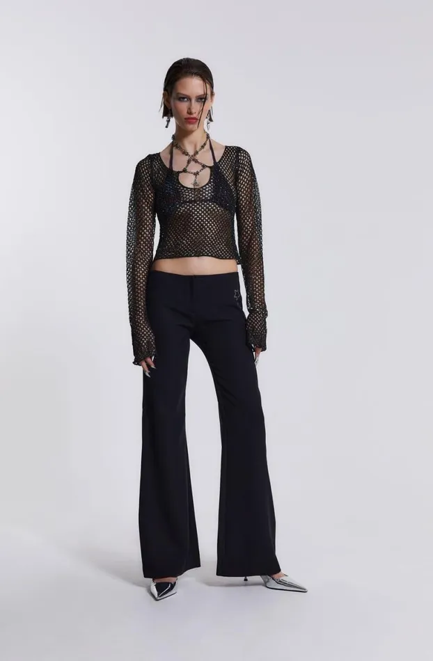Trousers Women Jaded London Anas Low Waist Trousers