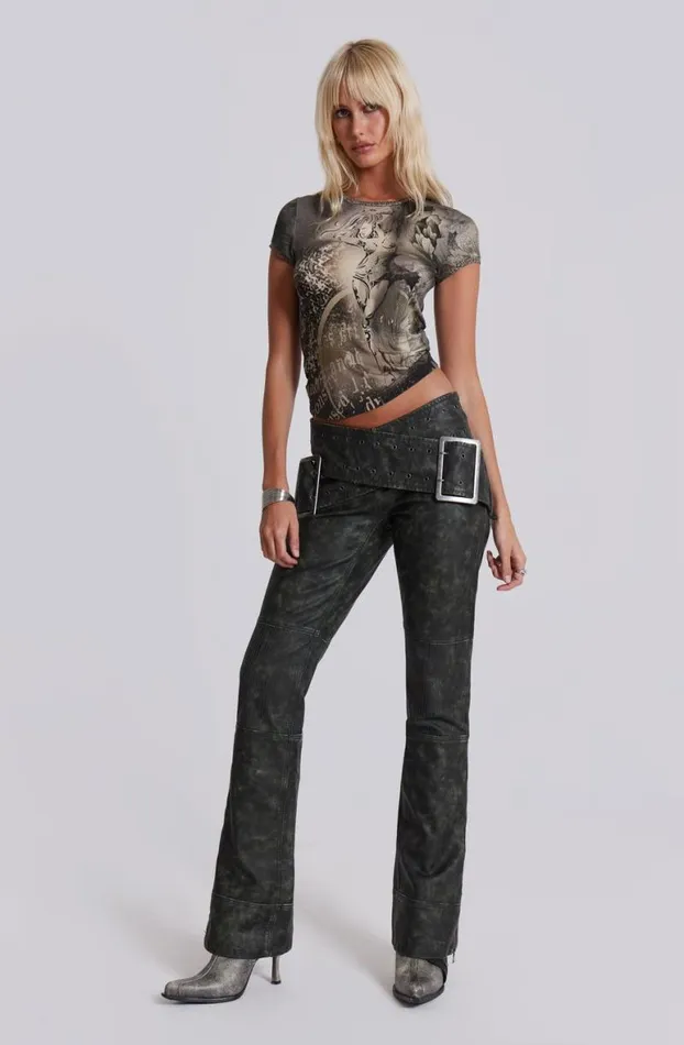 Trousers Women Jaded London Assassin Faux Leather Trousers