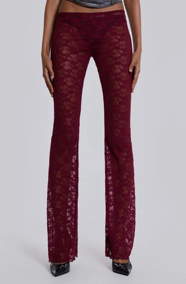 Trousers Women Jaded London Riva Lace Hooded Coord Set