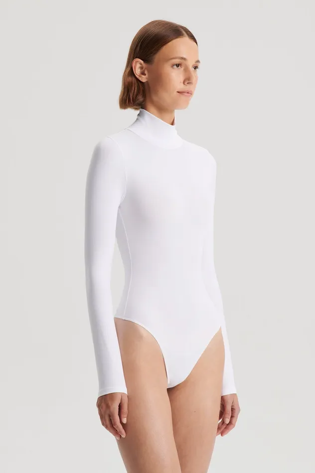 TURTLE NECK BODYSUIT WHITE Women Tops Scanlan Theodore