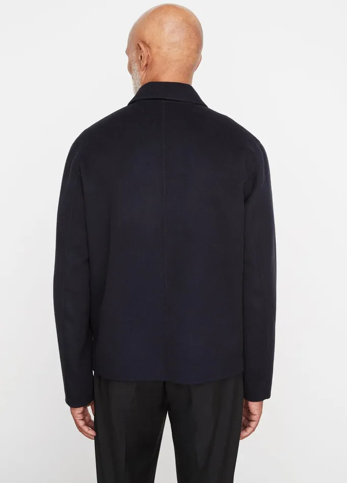 Vince Jackets and Outerwear Men Splittable WoolBlend ZipUp Jacket Coastal Blue