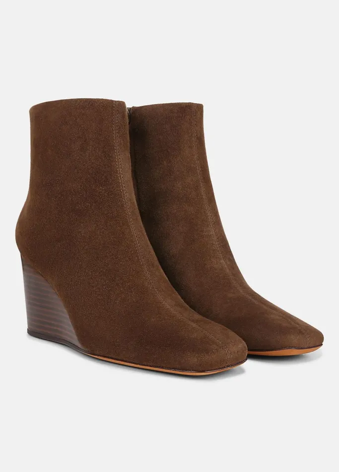 Vince Loafers and Mules Women Andy Suede Ankle Boot Pinecone Brown