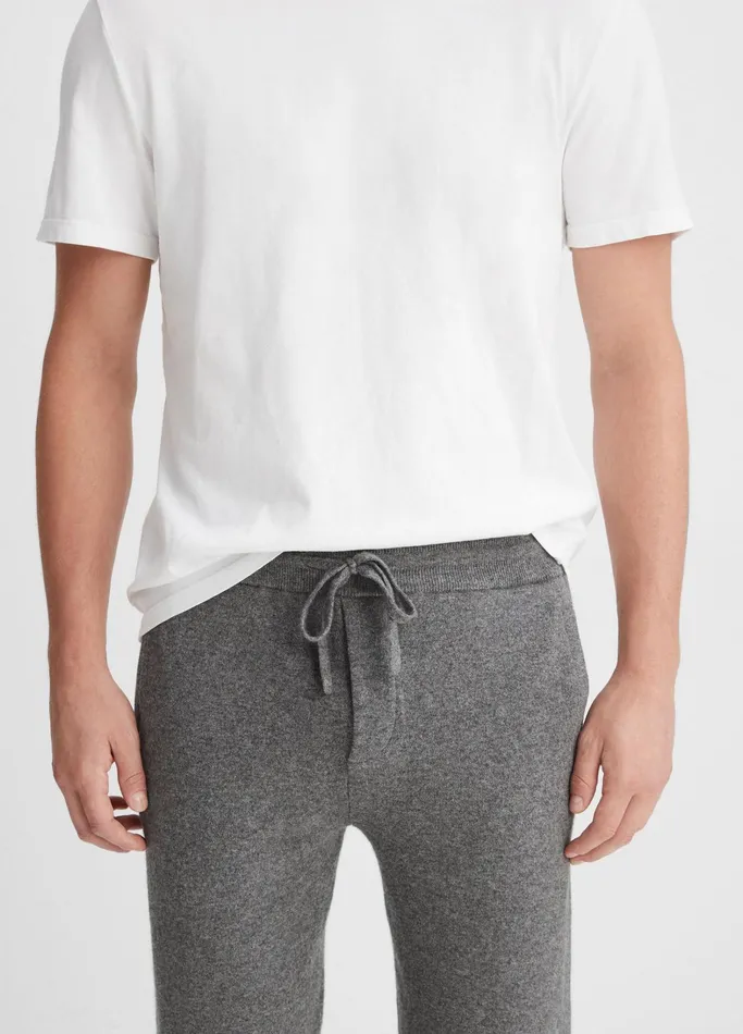 Vince Pants and Shorts Men Wool Cashmere Jogger Medium Grey