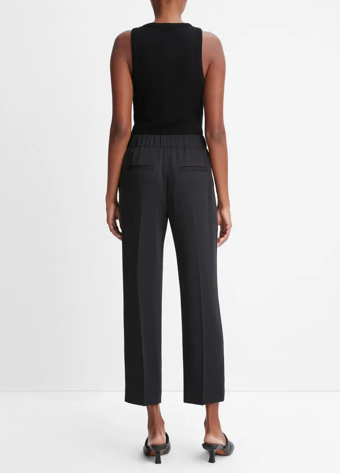 Vince Pants and Shorts Women MidRise Tapered PullOn Pant Black