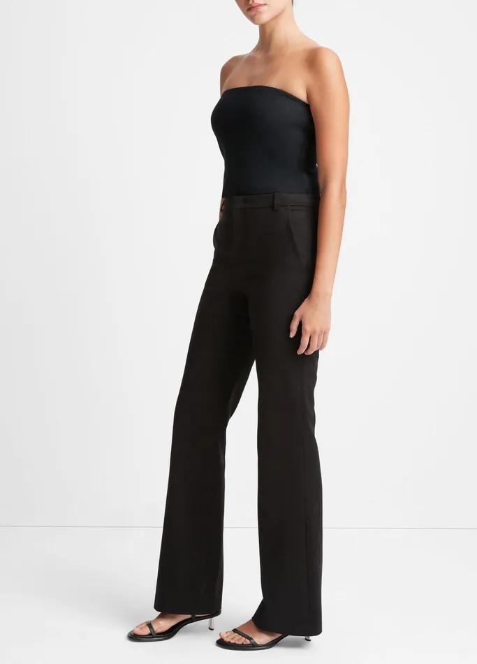 Vince Pants and Shorts Women StretchCotton BootCut Trouser Black
