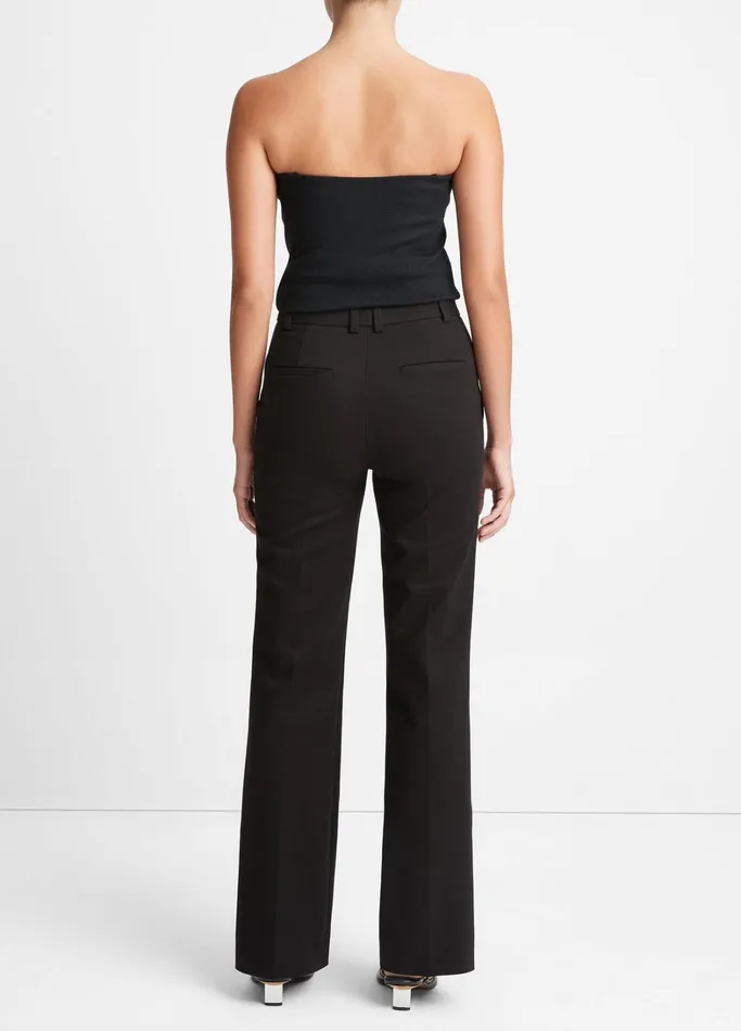 Vince Pants and Shorts Women StretchCotton BootCut Trouser Black
