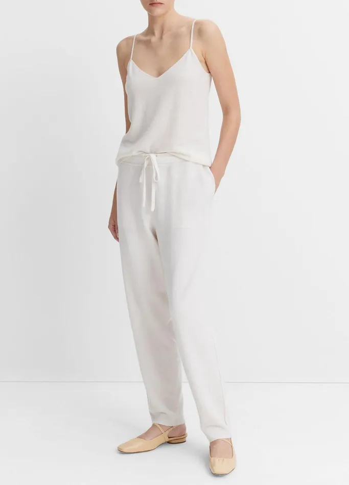 Vince Pants and Shorts Women WoolBlend Knit Joggers Off White