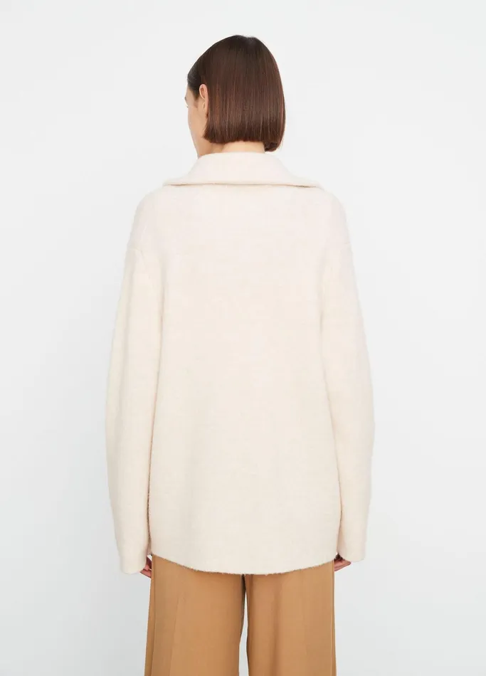 Vince Sweaters Women Button Collared Cardigan Heather Enoki