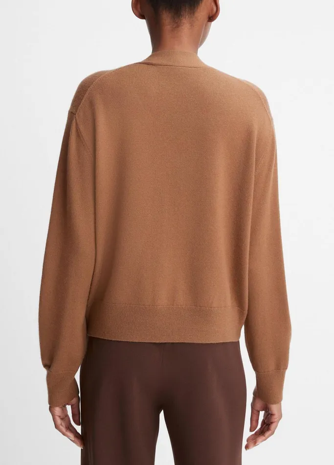 Vince Sweaters Women WoolCashmere HighButton Cardigan Mink
