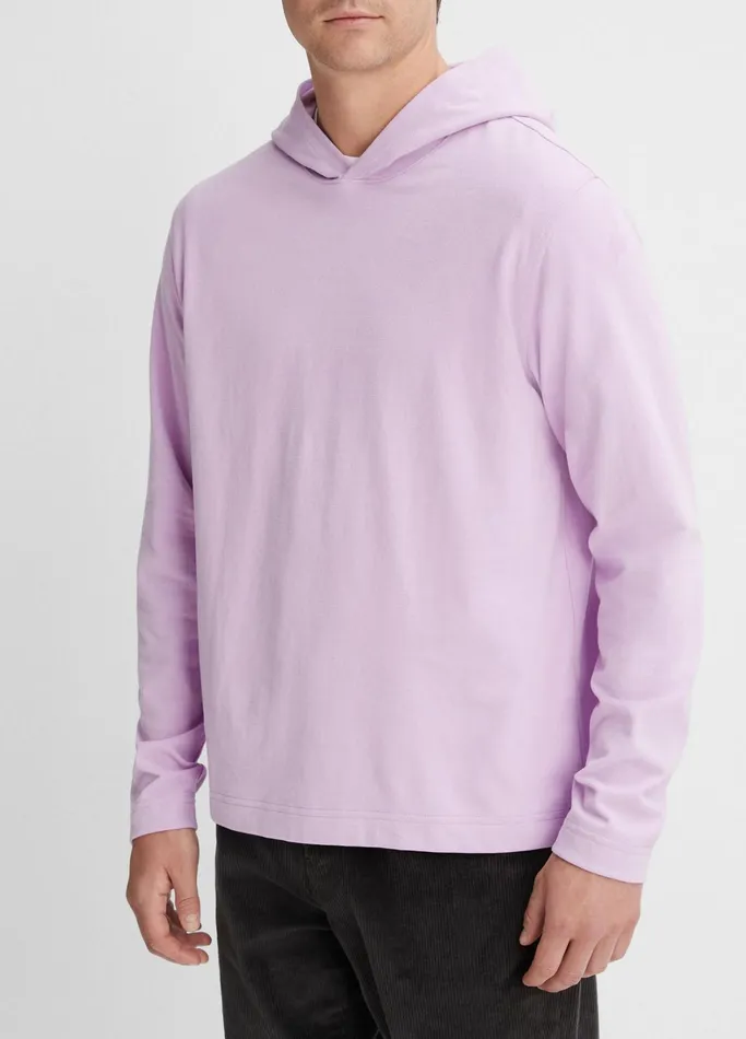 Vince Sweatshirts and Hoodies Men Sueded Jersey Hoodie Fox Glove