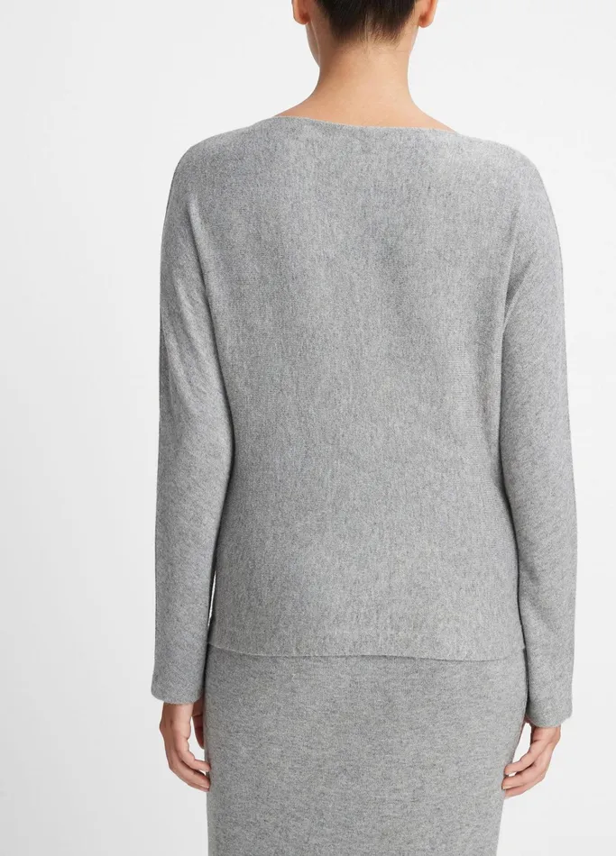Vince TShirts Women Cozy DolmanSleeve Top Heather Silver Dust