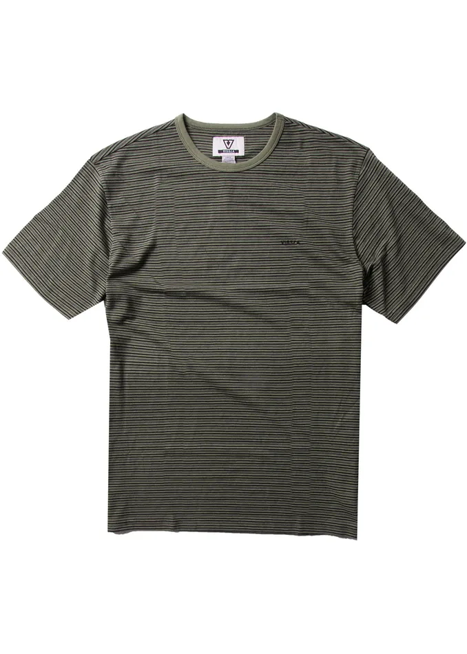 Vissla Knit Tees Men Trimmer Ss Tee Army