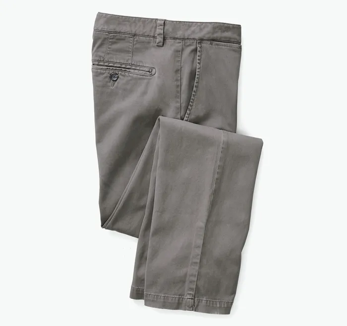Washed Chinos Gray Pants and Jeans Johnston and Murphy Men