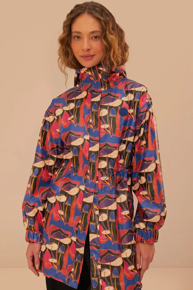 Wild Mushrooms Short Raincoat Women Farm Rio Coats