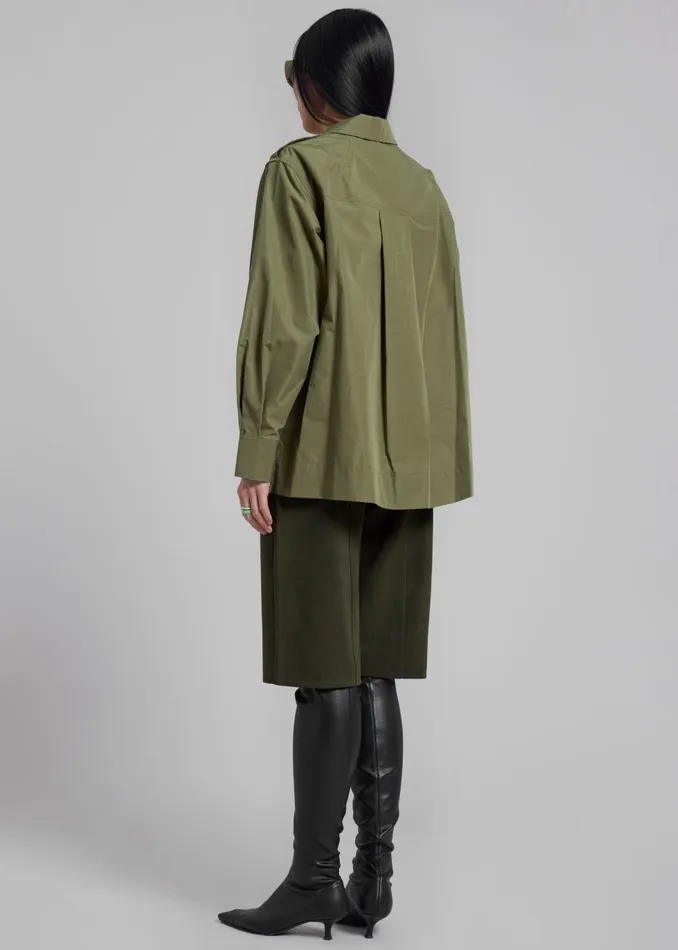 Women 31 Phillip Lim Classic Relaxed Shirt 8211 Olive The Frankie Shop Tops