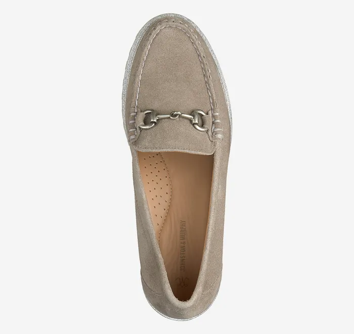 Women8217s Shoes Johnston and Murphy Women Emmalynn Bit Loafer Taupe Suede