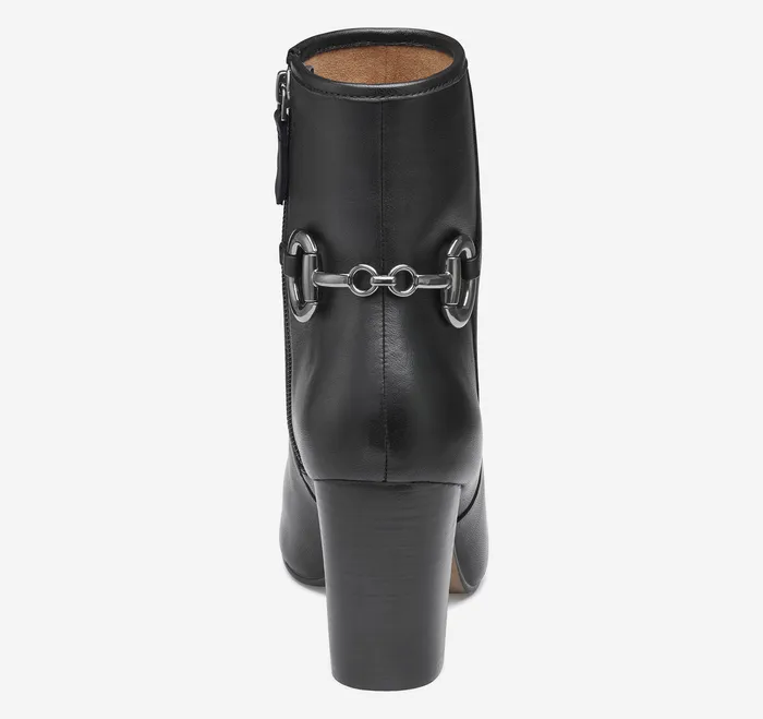 Women8217s Shoes Women Charlotte Bit Bootie Black Glove Leather Johnston and Murphy