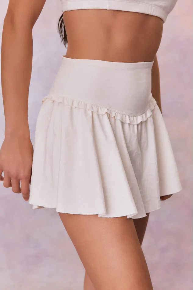 Women Active LoveShackFancy Vanina Bow Print Active Skort Cloud Dancer