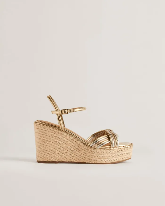 Women AMAALIA 8211 Cross Strap Espadrille Wedge Sandals Multicoloured Ted Baker Heels Women AMAALIA 8211 Cross Strap Espadrille Wedge Sandals Multicoloured Ted Baker Heels