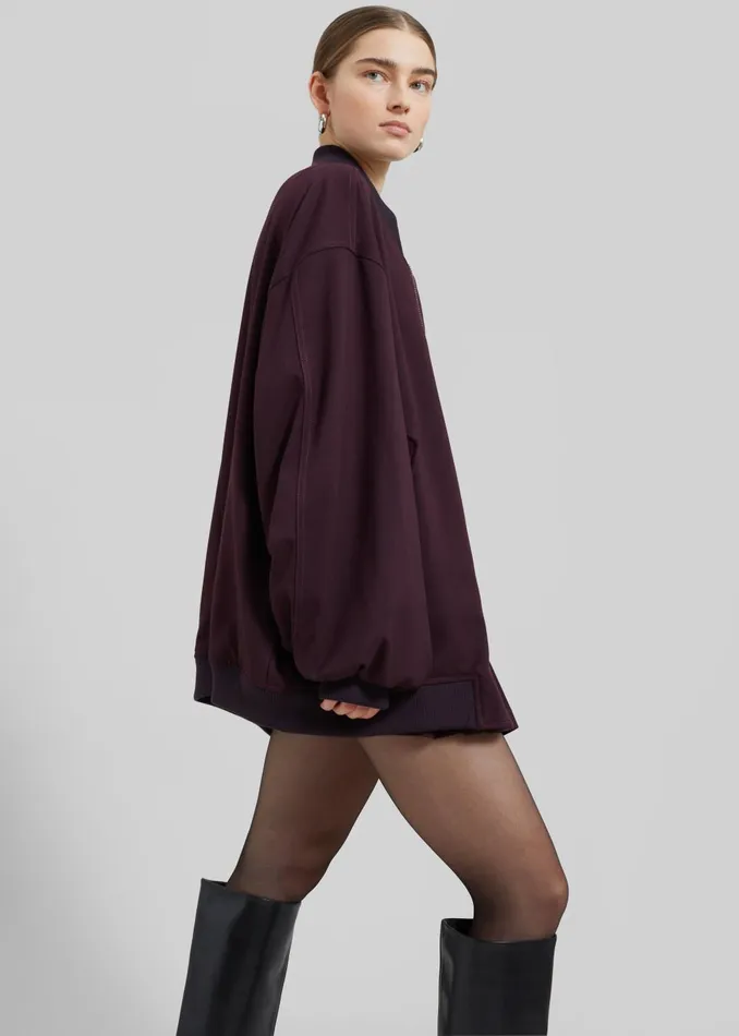 Women Astra Bomber Jacket 8211 Burgundy The Frankie Shop Outerwear