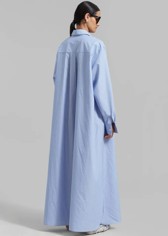 Women Avery Shirt Dress 8211 Blue Stripe The Frankie Shop Dresses