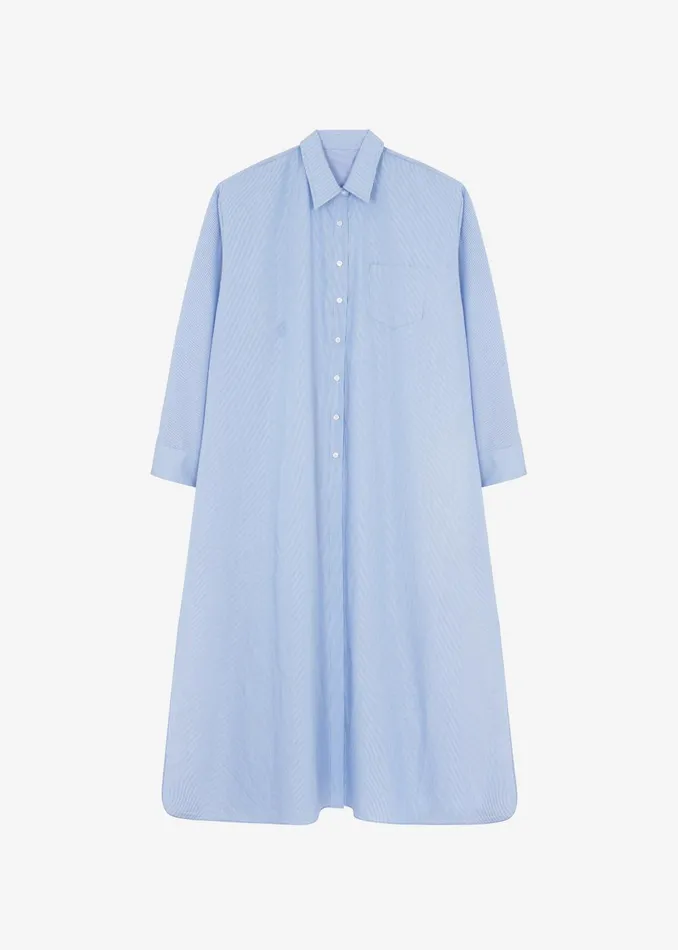Women Avery Shirt Dress 8211 Blue Stripe The Frankie Shop Dresses