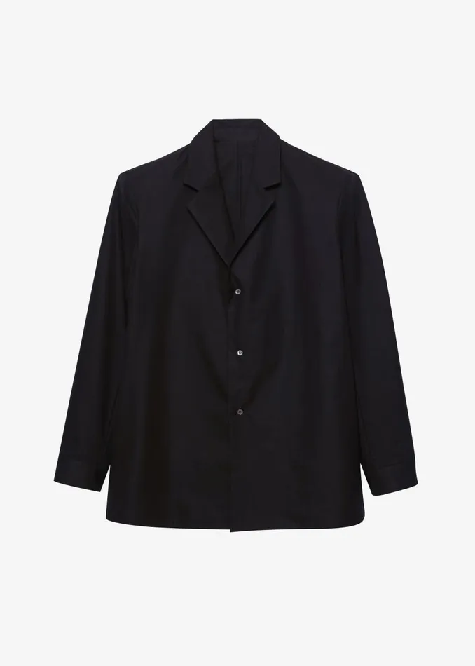 Women Avianna Padded Button Up Shirt 8211 Black The Frankie Shop Tops