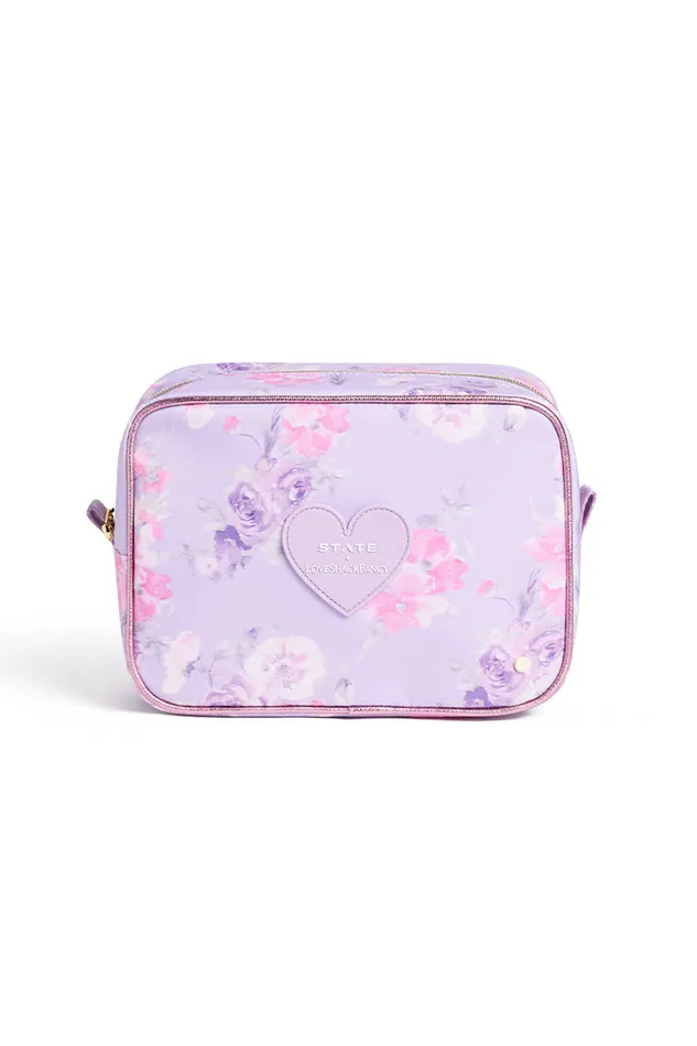 Women Bags and Travel LoveShackFancy State Travel Pouch Set Happy Thoughts