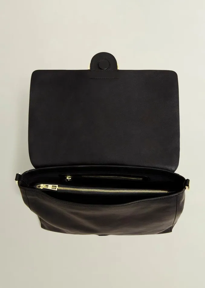 Women Bags Hobbs Lana Leather Shoulder Bag Black