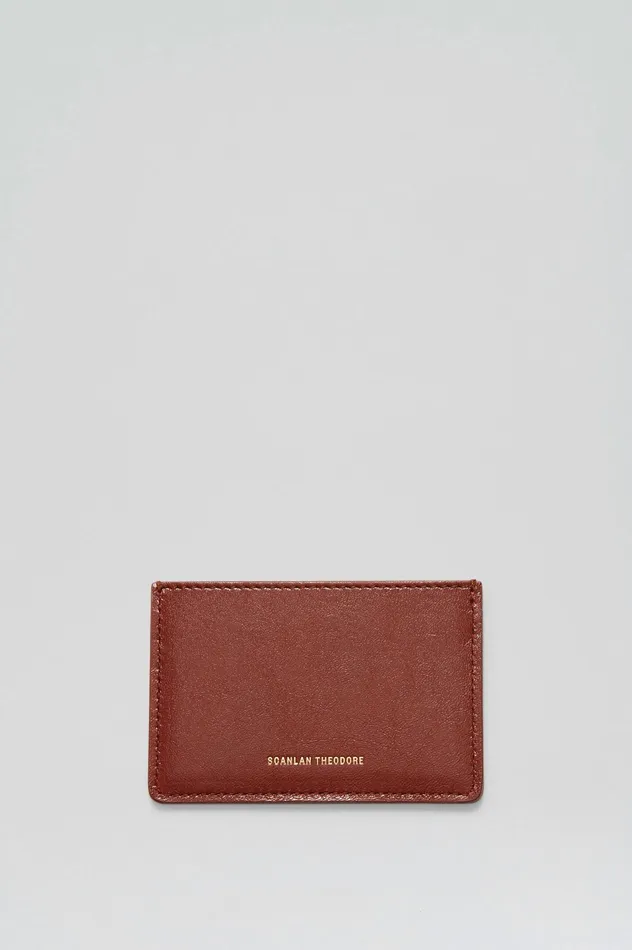 Women Bags Scanlan Theodore FLAT CARD HOLDER COGNAC Women Bags Scanlan Theodore FLAT CARD HOLDER COGNAC