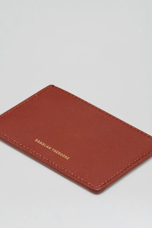 Women Bags Scanlan Theodore FLAT CARD HOLDER COGNAC Women Bags Scanlan Theodore FLAT CARD HOLDER COGNAC