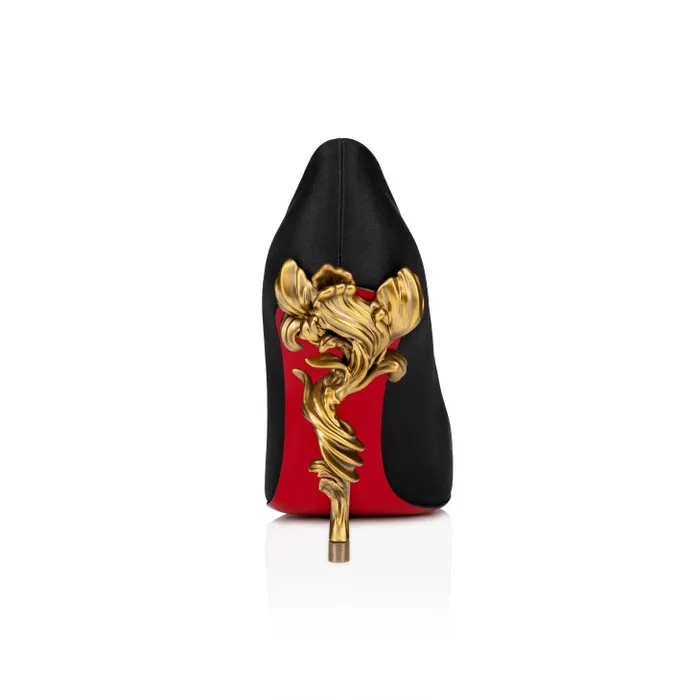 Women Belle Pump 100 Mm Pumps 8211 Crepe Satin 8211 Black Christian Louboutin Pumps