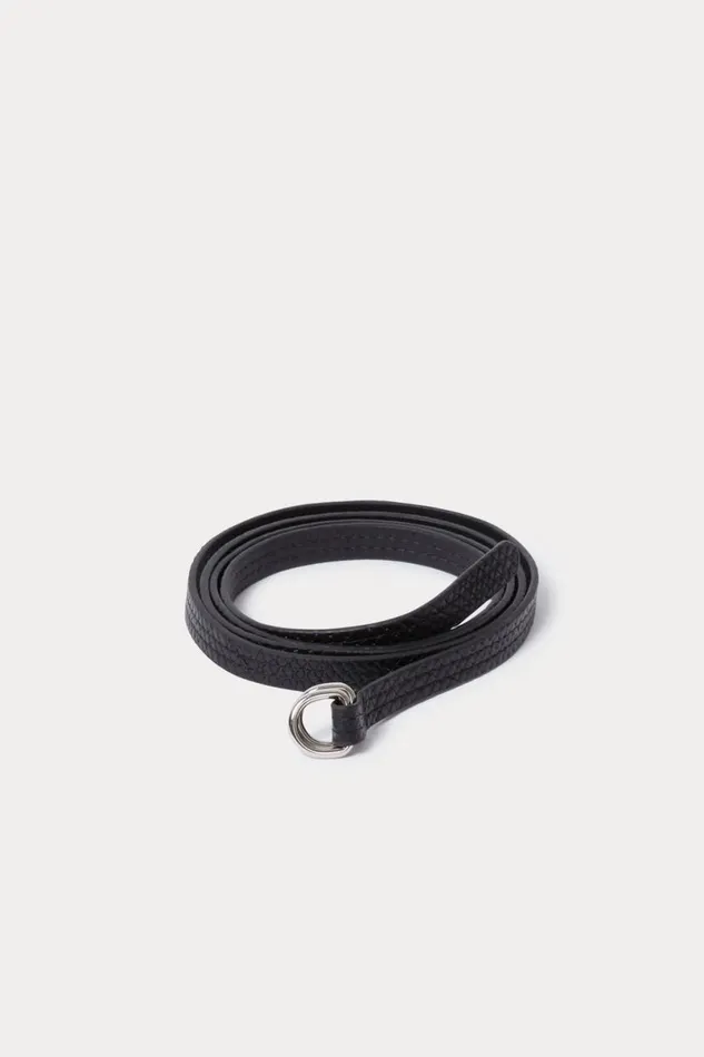 Women Belts Rachel Comey Stitched Skinny Belt Black