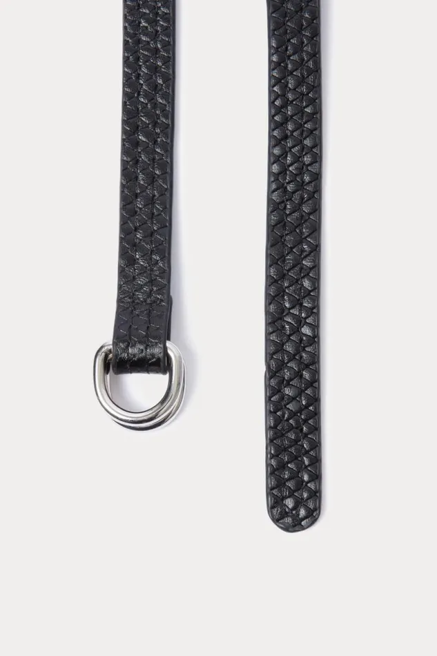 Women Belts Rachel Comey Stitched Skinny Belt Black